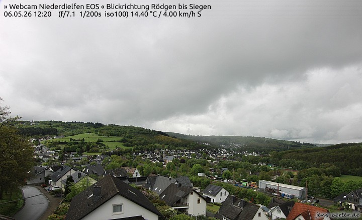 Archived image Webcam Niederdielfen near Siegen
