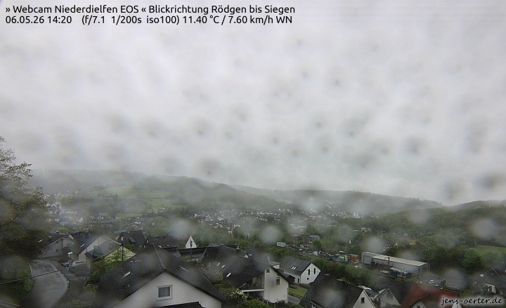 Archived image Webcam Niederdielfen near Siegen