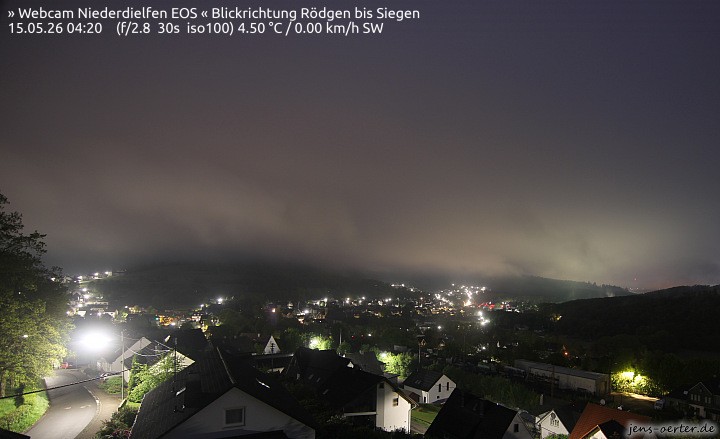 Archived image Webcam Niederdielfen near Siegen