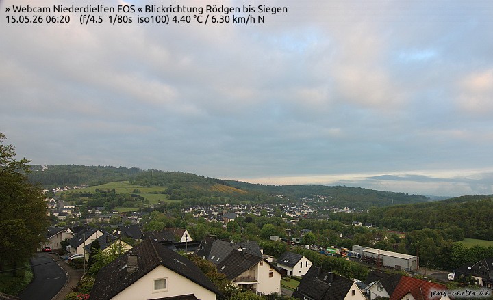 Archived image Webcam Niederdielfen near Siegen