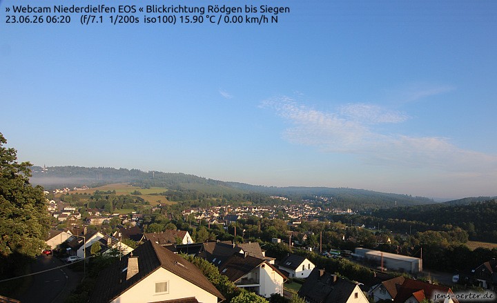 Archived image Webcam Niederdielfen near Siegen