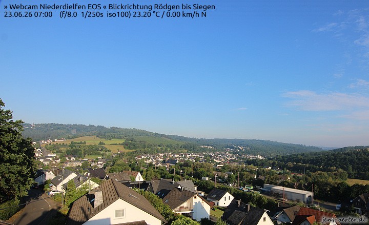 Archived image Webcam Niederdielfen near Siegen