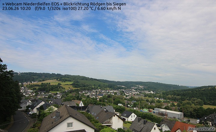 Archived image Webcam Niederdielfen near Siegen