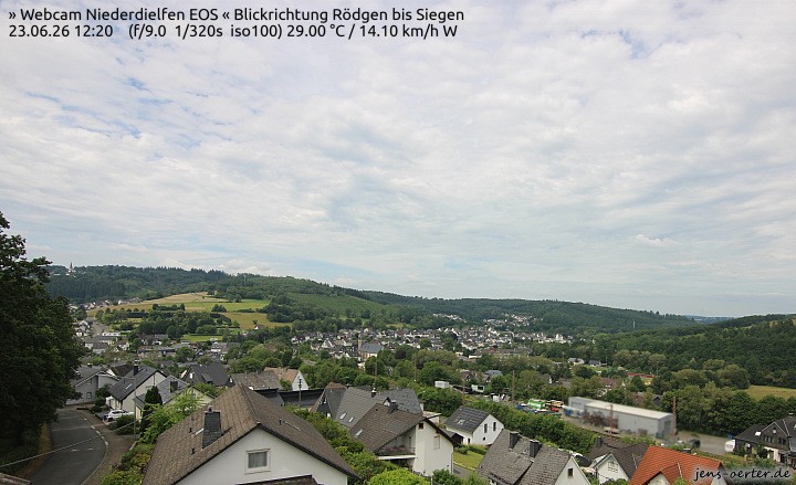 Archived image Webcam Niederdielfen near Siegen