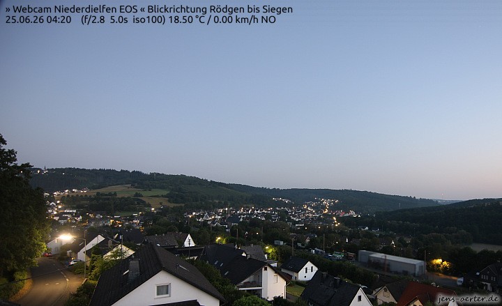 Archived image Webcam Niederdielfen near Siegen