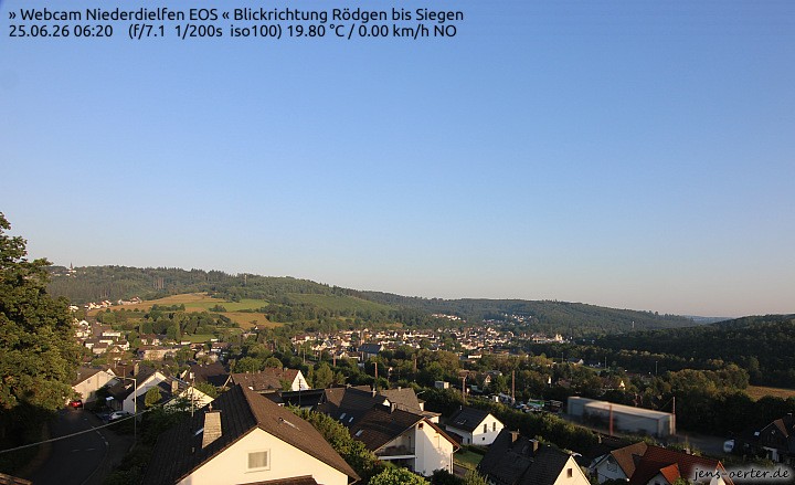Archived image Webcam Niederdielfen near Siegen