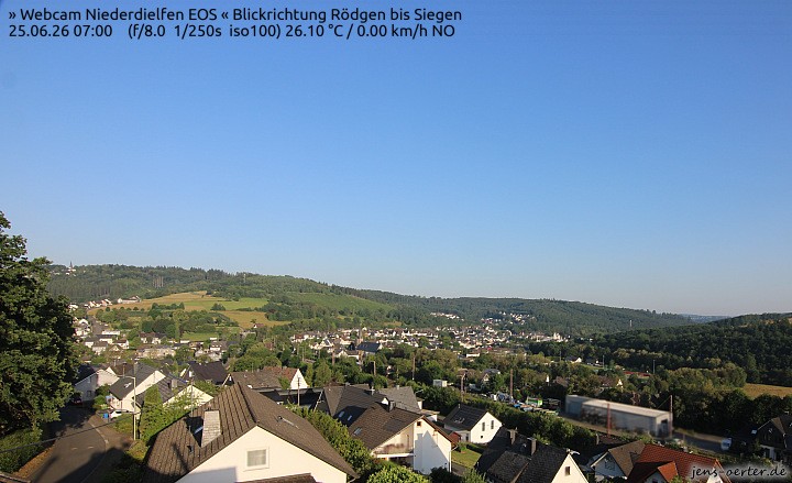 Archived image Webcam Niederdielfen near Siegen