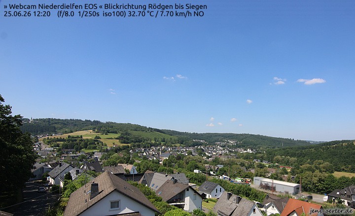 Archived image Webcam Niederdielfen near Siegen