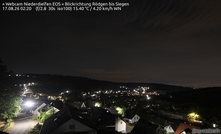 Archived image Webcam Niederdielfen near Siegen