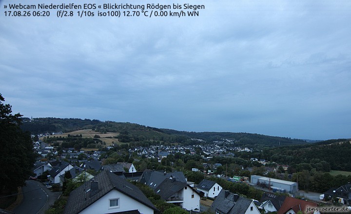 Archived image Webcam Niederdielfen near Siegen