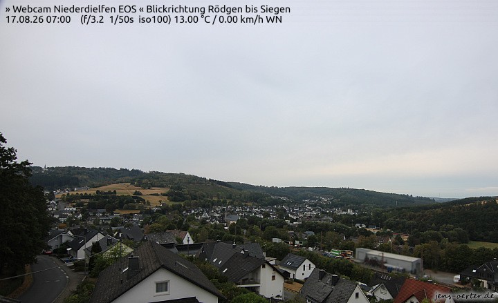 Archived image Webcam Niederdielfen near Siegen