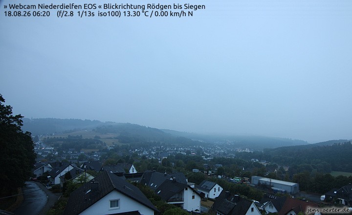 Archived image Webcam Niederdielfen near Siegen