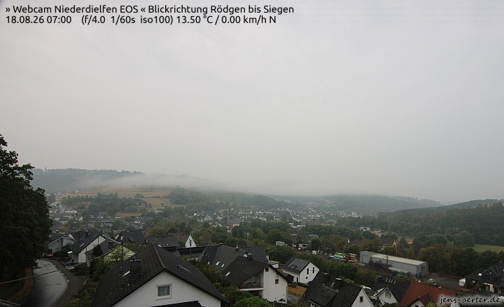 Archived image Webcam Niederdielfen near Siegen
