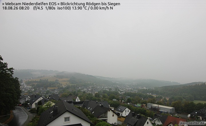 Archived image Webcam Niederdielfen near Siegen