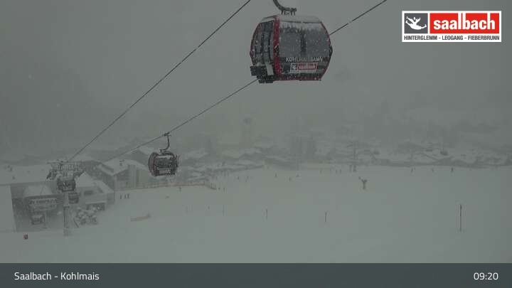 Archiv Foto Webcam Saalbach - Kohlmaisgipfelbahn