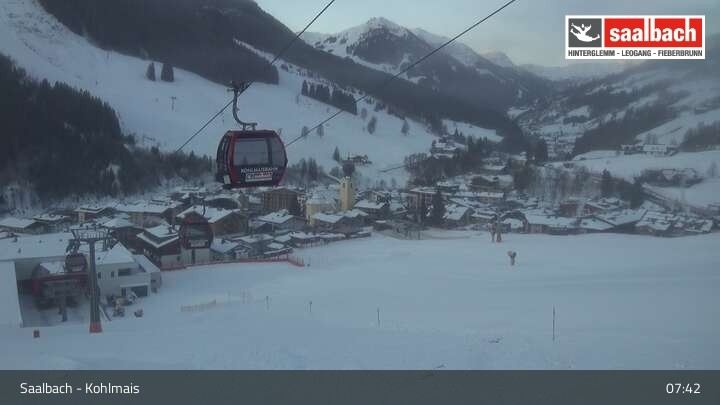 Archiv Foto Webcam Saalbach - Kohlmaisgipfelbahn