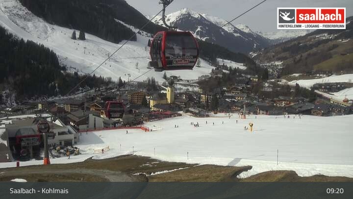 Archiv Foto Webcam Saalbach - Kohlmaisgipfelbahn