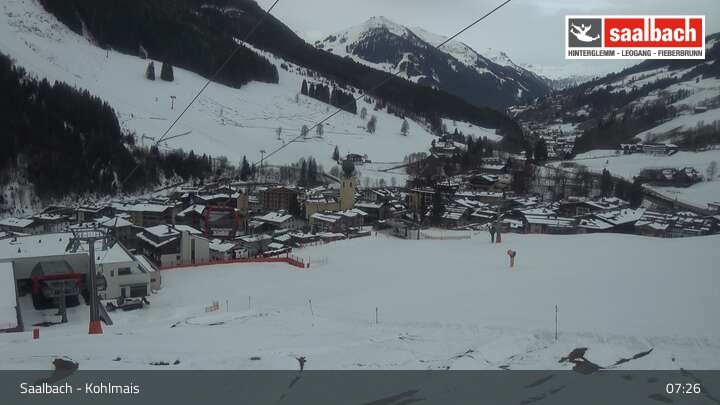 Archiv Foto Webcam Saalbach - Kohlmaisgipfelbahn