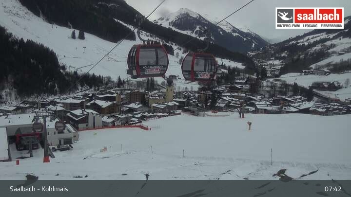 Archiv Foto Webcam Saalbach - Kohlmaisgipfelbahn