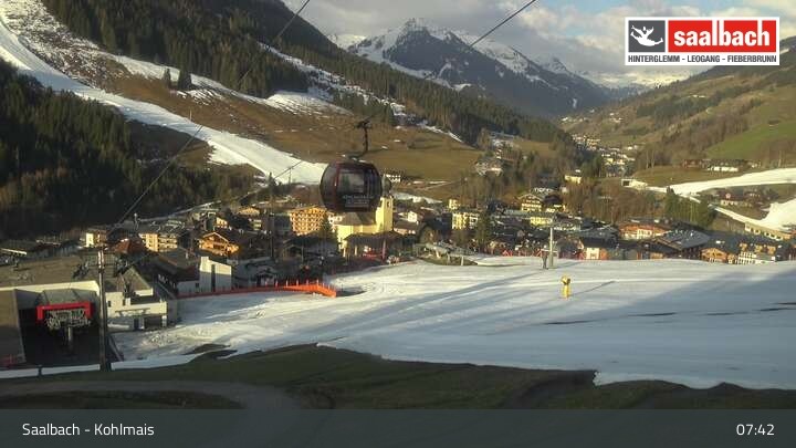 Archived image Webcam View from Kohlmaisgipfelbahn