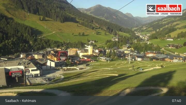 Archived image Webcam View from Kohlmaisgipfelbahn