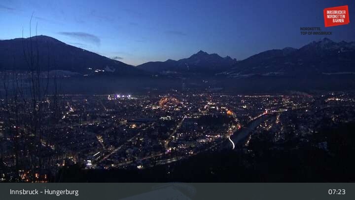 Archived image Webcam Innsbruck - Hungerburg Base Station