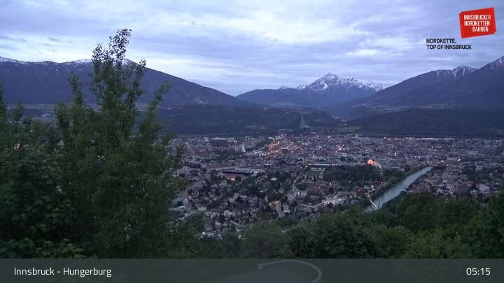 Archiv Foto Webcam Innsbruck - Hungerburgbahn