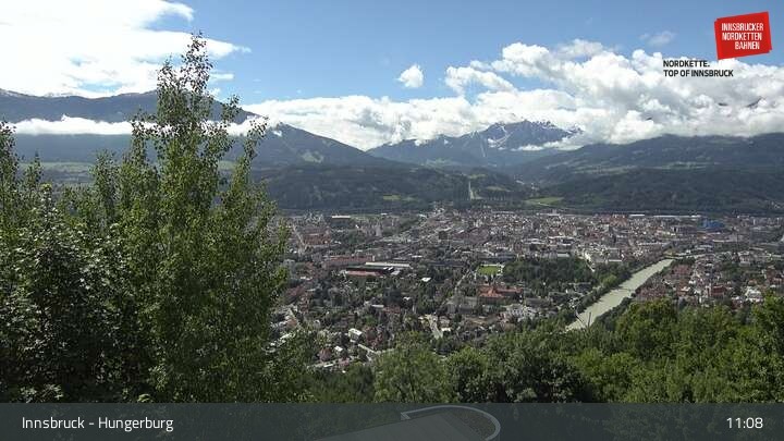 Archived image Webcam Innsbruck - Hungerburg Base Station