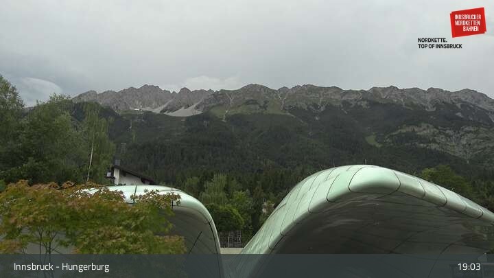 Archiv Foto Webcam Innsbruck - Hungerburgbahn