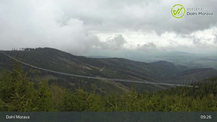 Archiv Foto Webcam Dolní Morava: Sky Bridge und Sky Walk