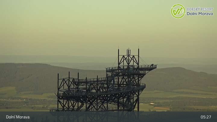 Archived image Webcam Dolní Morava - View Sky Bridge