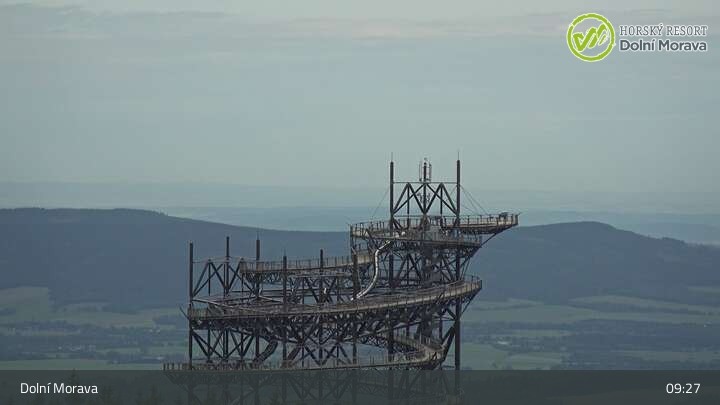 Archived image Webcam Dolní Morava - View Sky Bridge