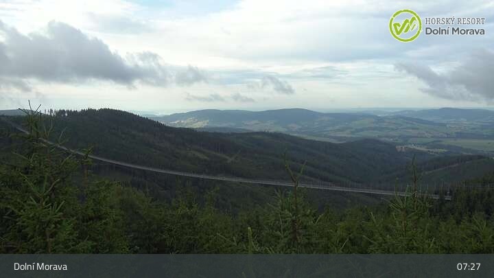 Archived image Webcam Dolní Morava - View Sky Bridge