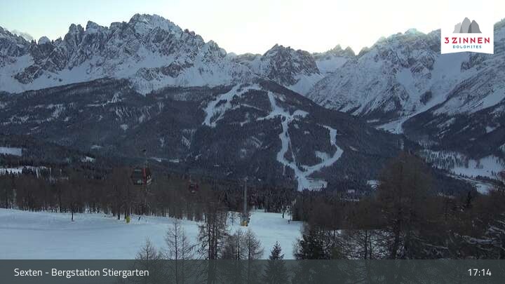 Archiv Foto Webcam Sextner Dolomiten: Stiergarten