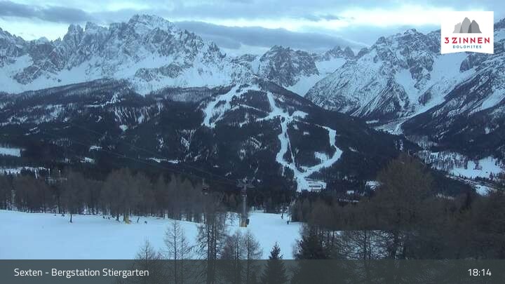 Archiv Foto Webcam Sextner Dolomiten: Stiergarten