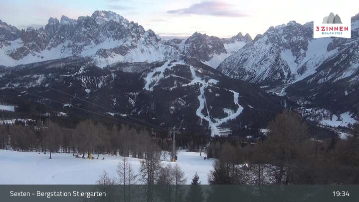 Archiv Foto Webcam Sextner Dolomiten: Stiergarten