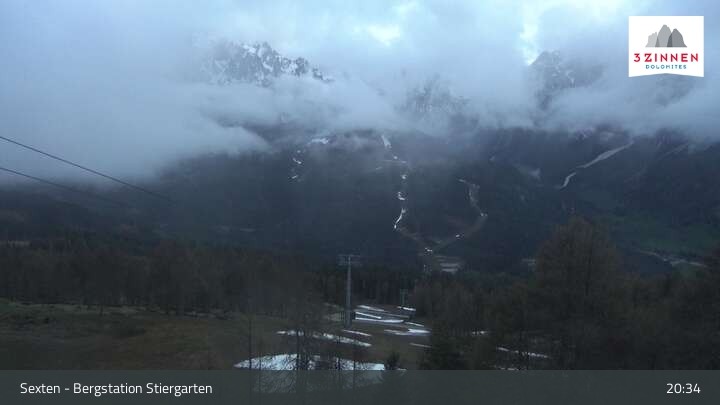Archiv Foto Webcam Sextner Dolomiten: Stiergarten