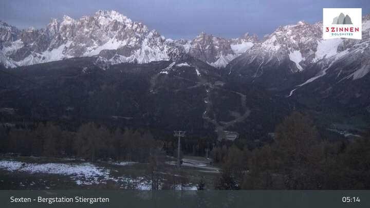 Archiv Foto Webcam Sextner Dolomiten: Stiergarten