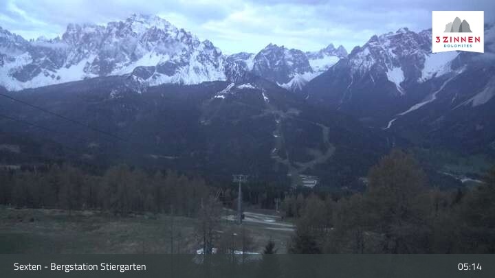 Archiv Foto Webcam Sextner Dolomiten: Stiergarten
