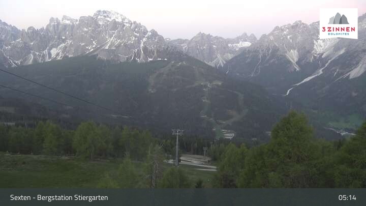 Archiv Foto Webcam Sextner Dolomiten: Stiergarten