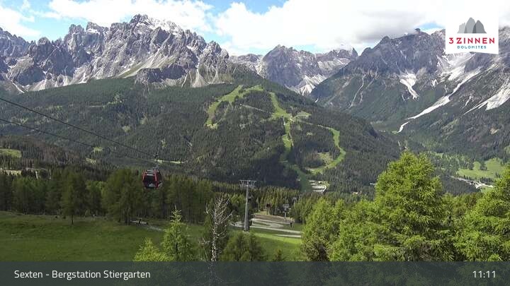 Archiv Foto Webcam Sextner Dolomiten: Stiergarten
