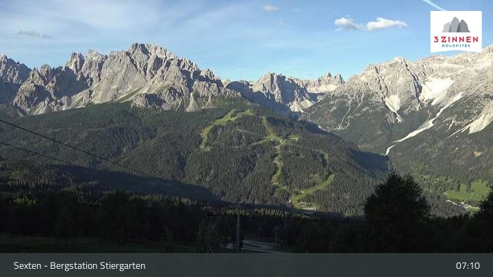 Archiv Foto Webcam Sextner Dolomiten: Stiergarten