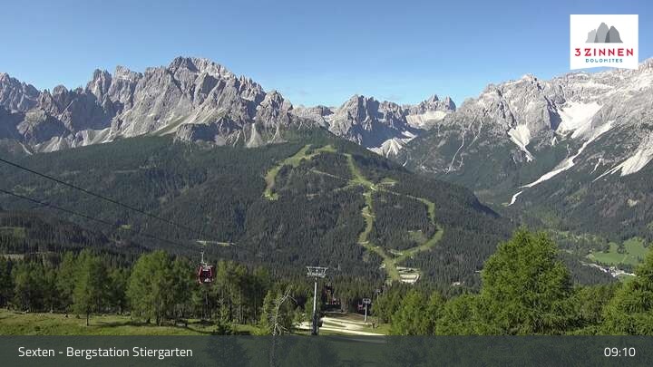 Archiv Foto Webcam Sextner Dolomiten: Stiergarten