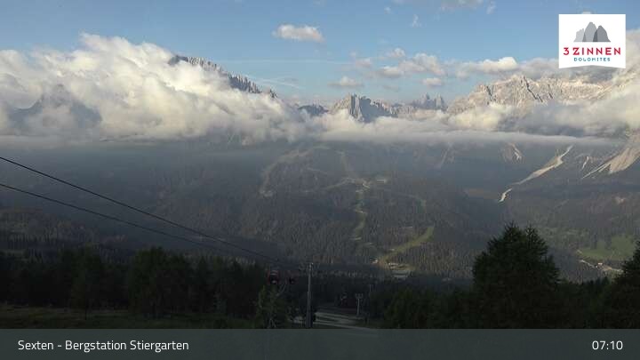 Archiv Foto Webcam Sextner Dolomiten: Stiergarten