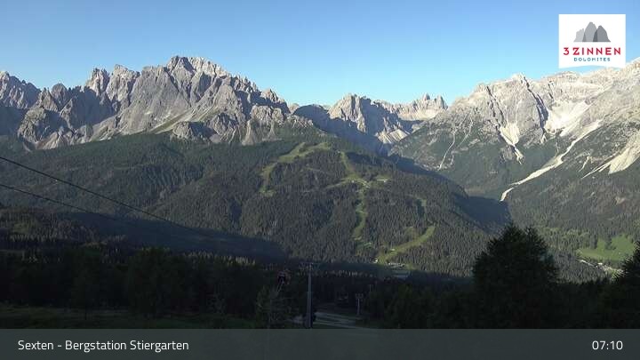 Archiv Foto Webcam Sextner Dolomiten: Stiergarten