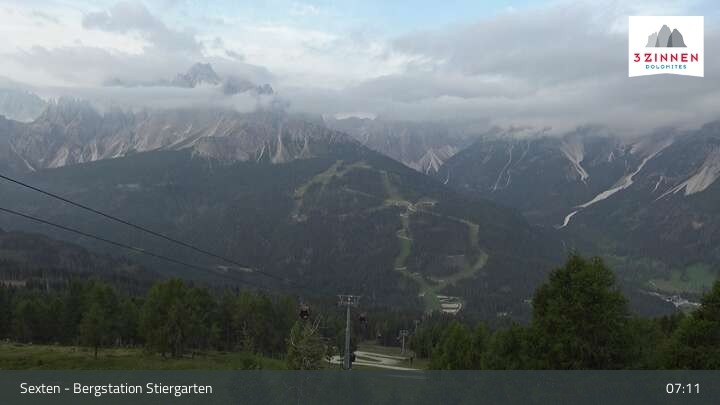 Archiv Foto Webcam Sextner Dolomiten: Stiergarten