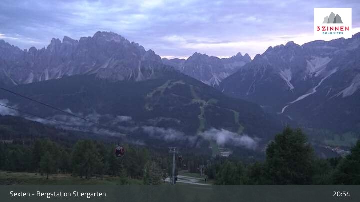 Archiv Foto Webcam Sextner Dolomiten: Stiergarten