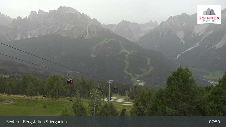 Archiv Foto Webcam Sextner Dolomiten: Stiergarten