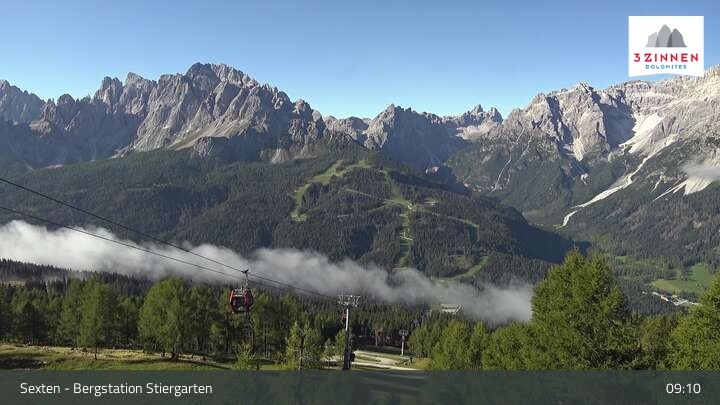 Archiv Foto Webcam Sextner Dolomiten: Stiergarten