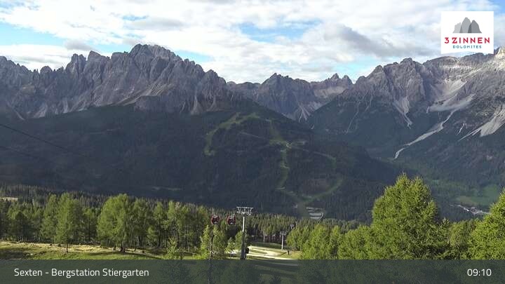 Archiv Foto Webcam Sextner Dolomiten: Stiergarten